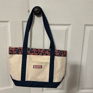 Vineyard Vines Lobster Silk Trim Bag
